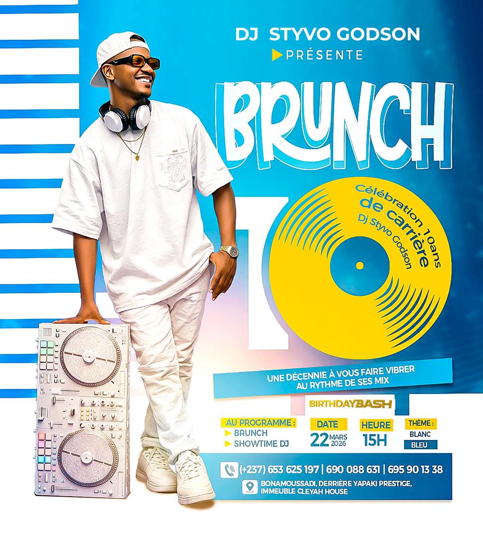 Brunch de 10 ans de carrière de DJ Styvo